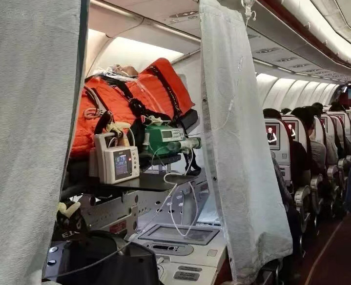 木垒哈萨克跨国医疗包机、航空担架